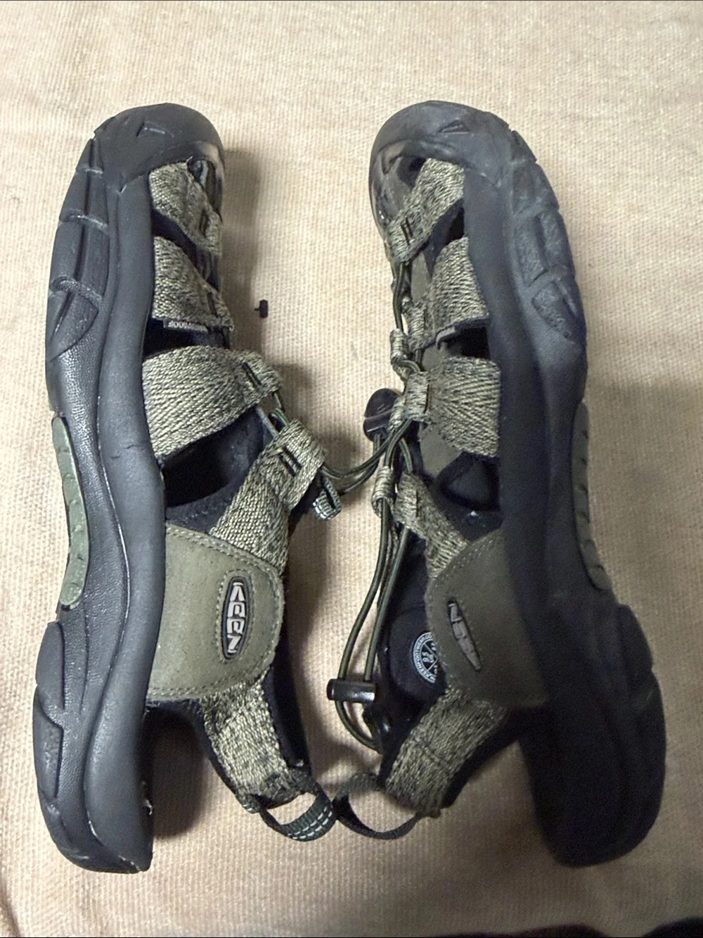 Keen Olive Green and Black Men's Sport Sandals